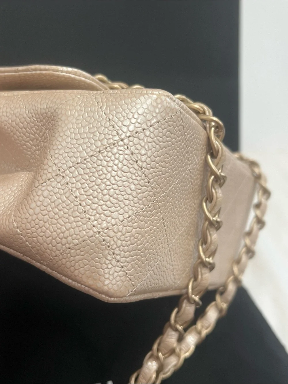 Rare🔥Chanel Classic Caviar Square Flap Bag GHW